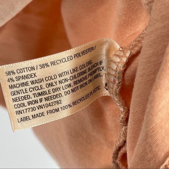 Universal Thread Women's Peach Scoop Neck Puff Sleeve T-Shirt Size M - Picture 8 of 8